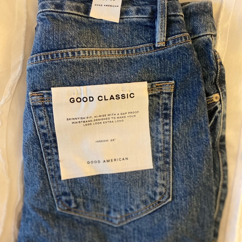 Good American Good Classic Blue Skinny Jeans
